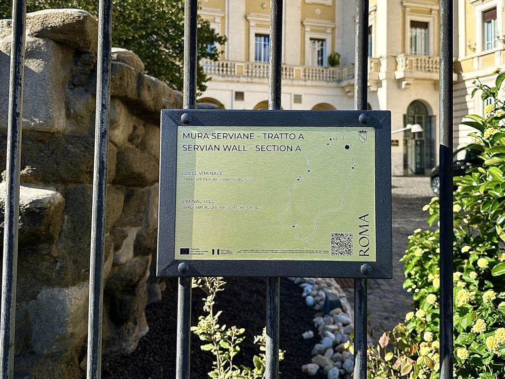 Le Mura Serviane nel giardino di Palazzo Montemartini 7 Le Mura Serviane nel giardino di Palazzo Montemartini 7