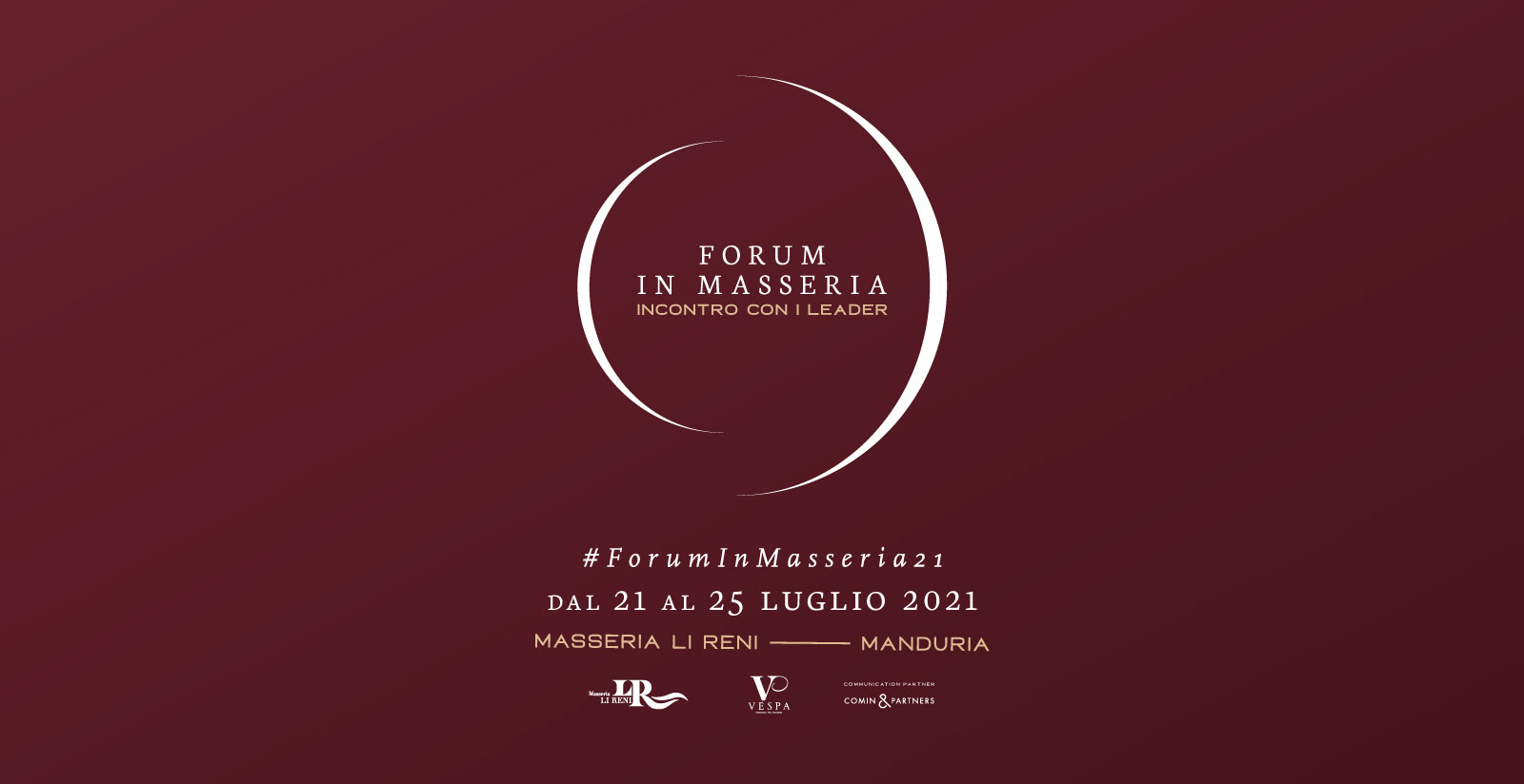 Dal 21 al 25 luglio nuovo ciclo di eventi “Incontro con i Leader”2