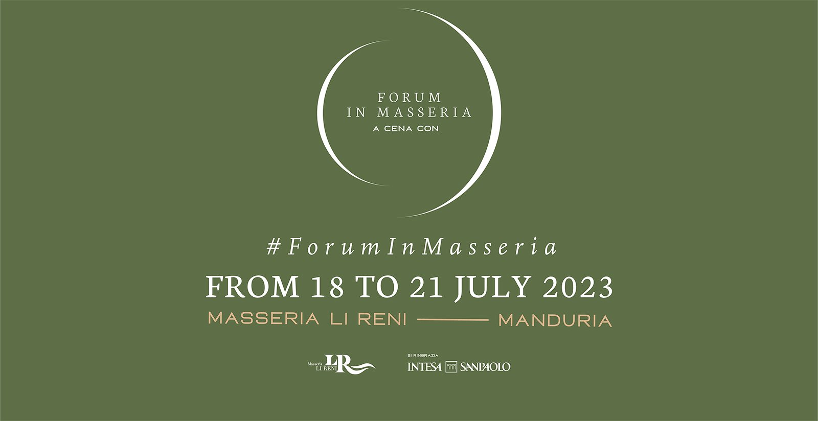 "A Dinner with…" event from July 18th to July 21st at Masseria Li Reni2 "A Dinner with…" event from July 18th to July 21st at Masseria Li Reni2