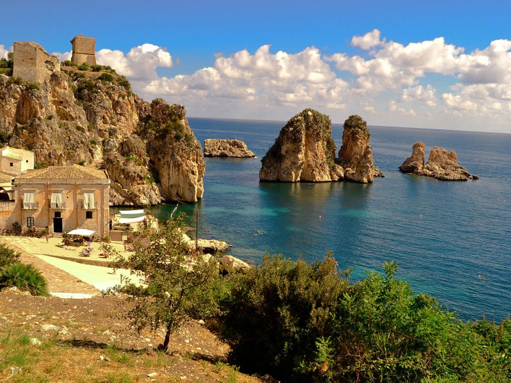The Faraglioni of Scopello The Faraglioni of Scopello