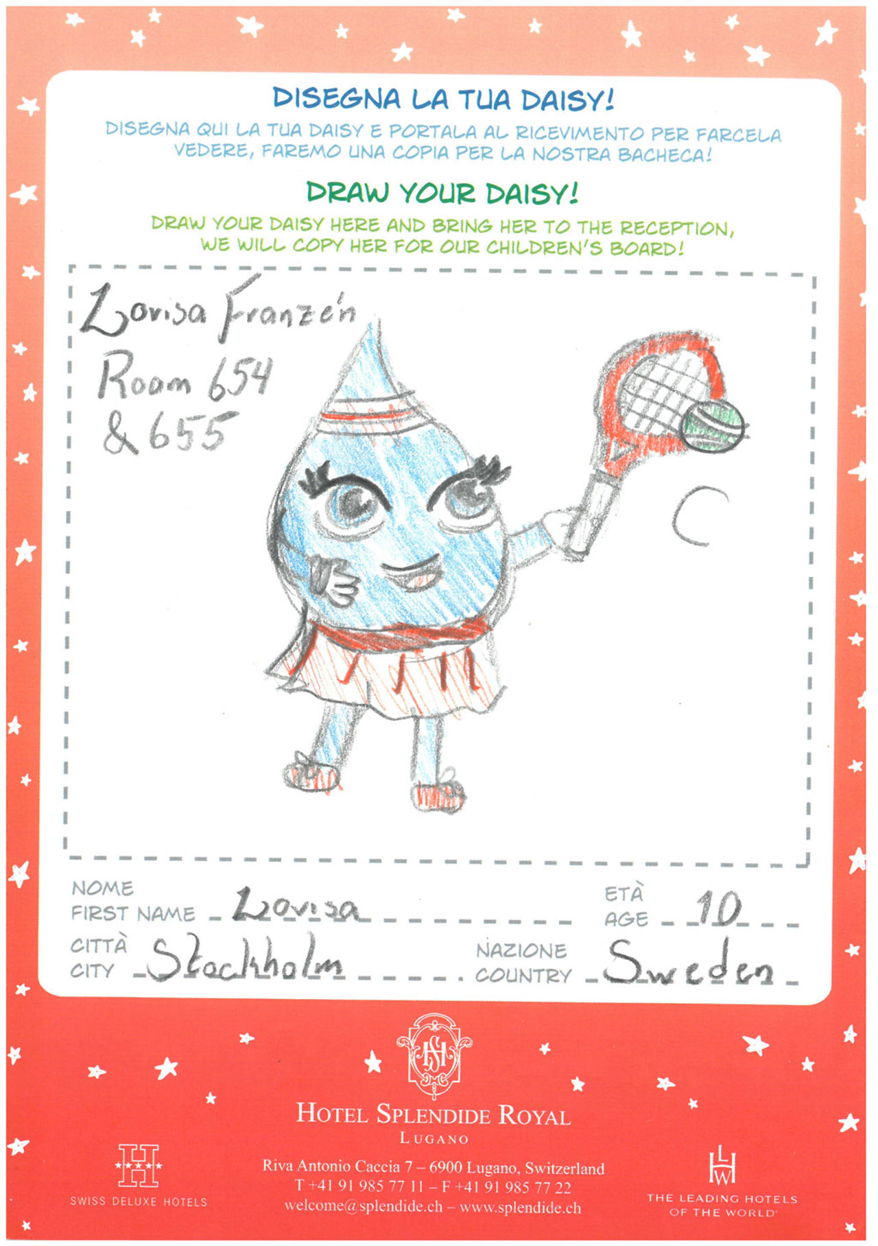 Discover Daisy hand-drawn by Splendide's young guests 23