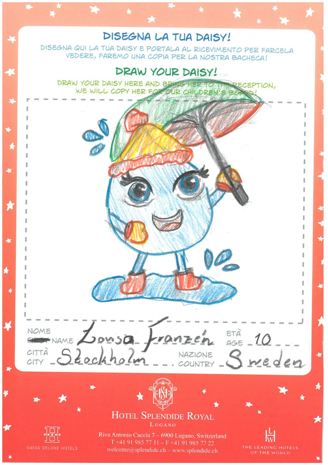 Discover Daisy hand-drawn by Splendide's young guests 16