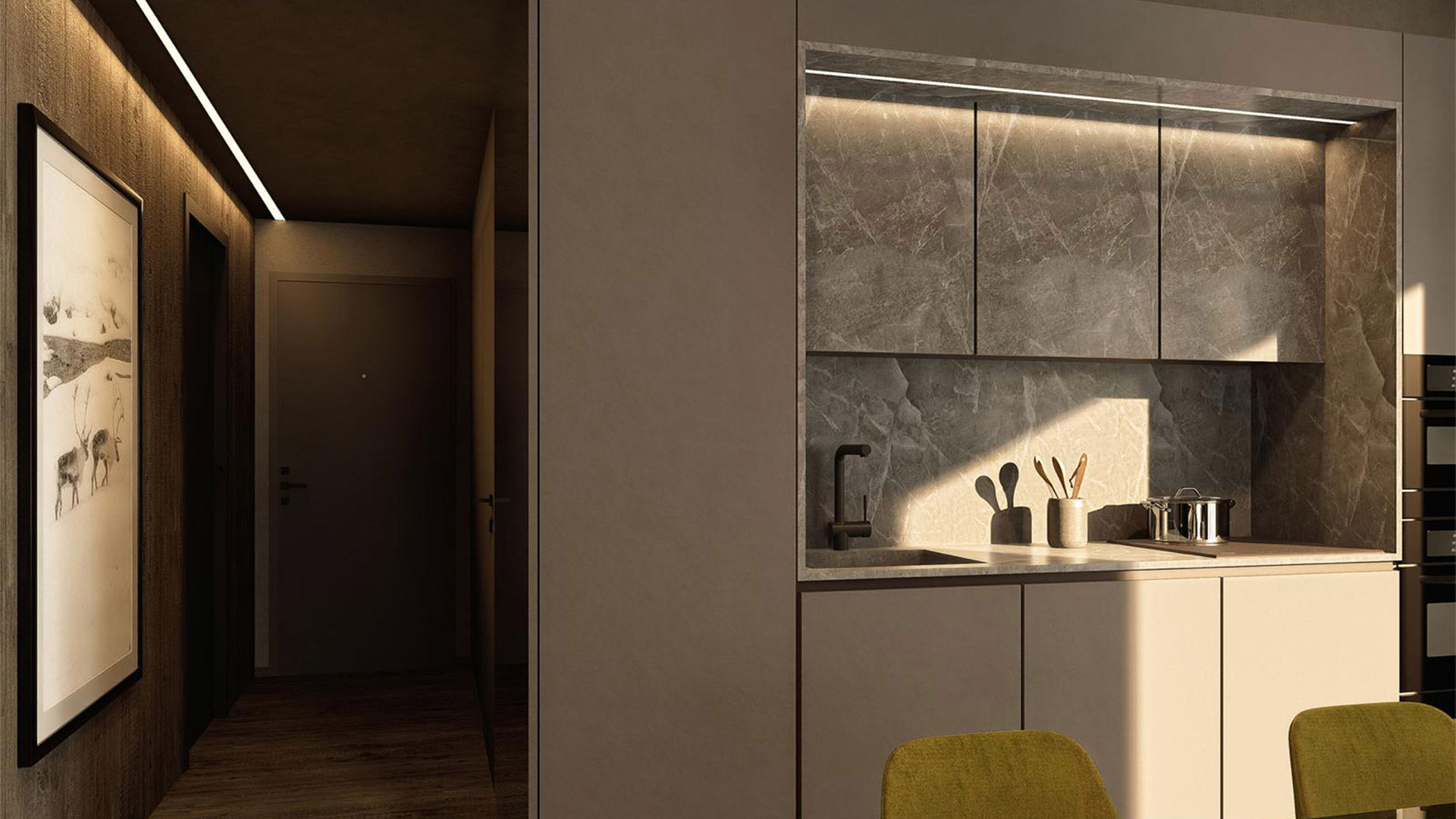 Einzimmer-Apartment 3