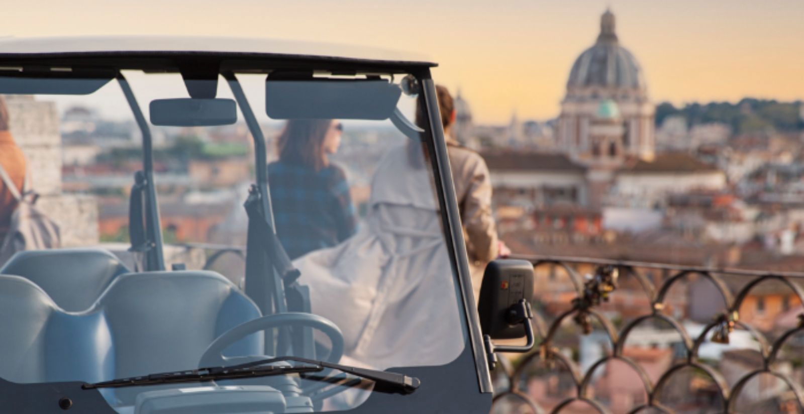 La strada di Roma con un tour in golf cart 2