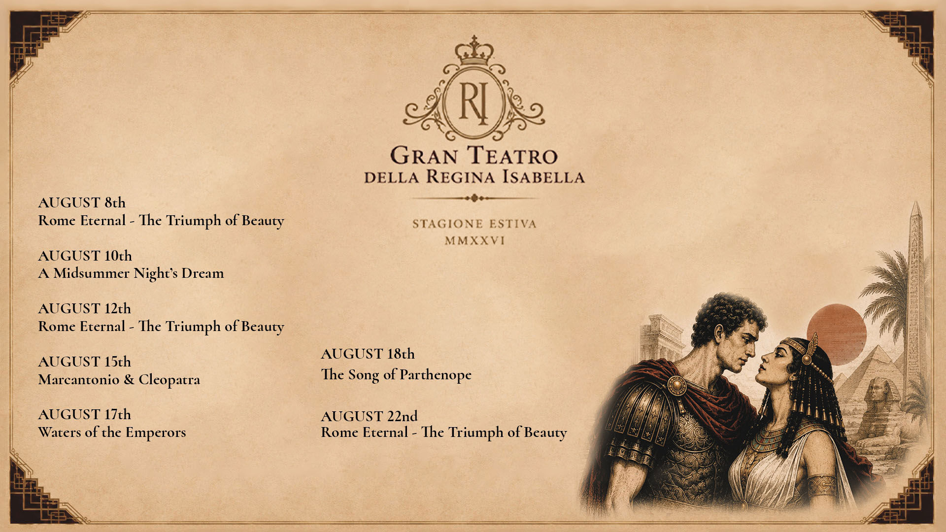 Eventi estivi 2