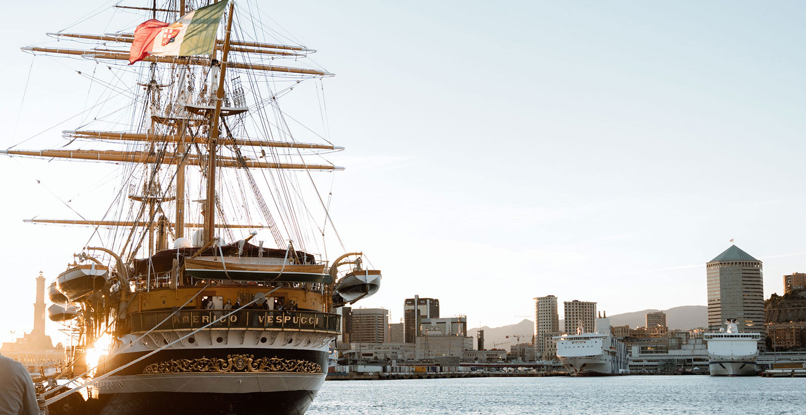 Italia del Merito award aboard the Amerigo Vespucci