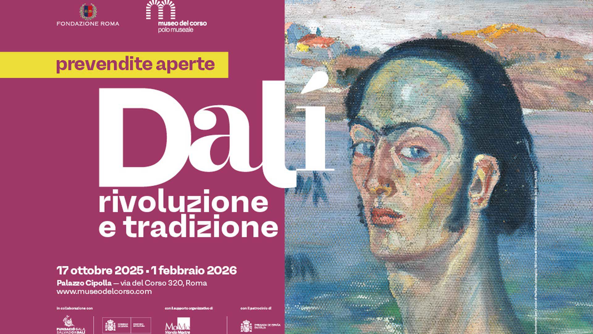 Dalí: Revolution and Tradition Exhibition at Palazzo Cipolla Rome