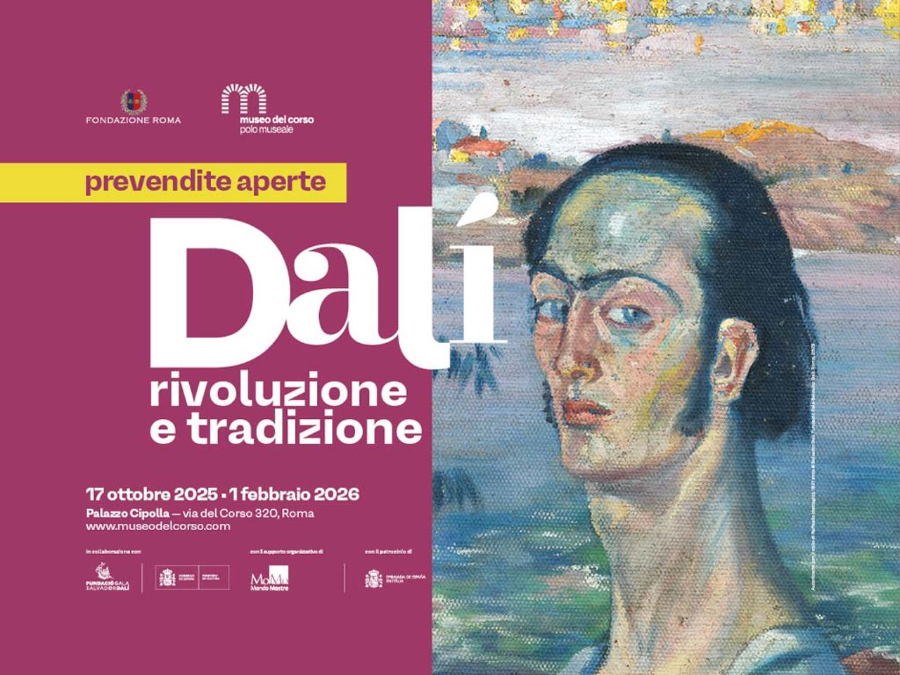 Dalí: Revolution and Tradition Exhibition at Palazzo Cipolla Rome