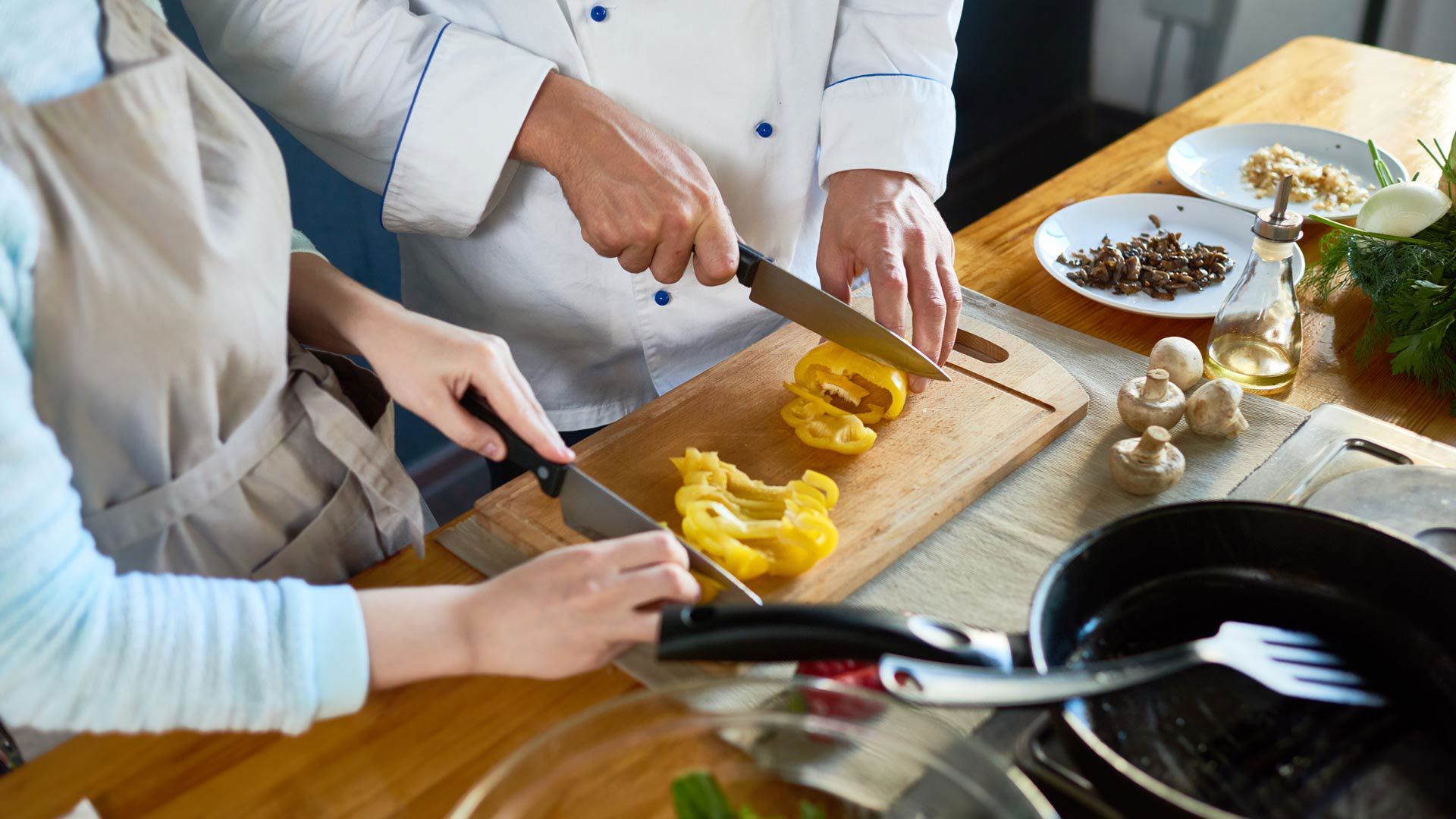 Lezioni di cucina al ristorante VistAmare