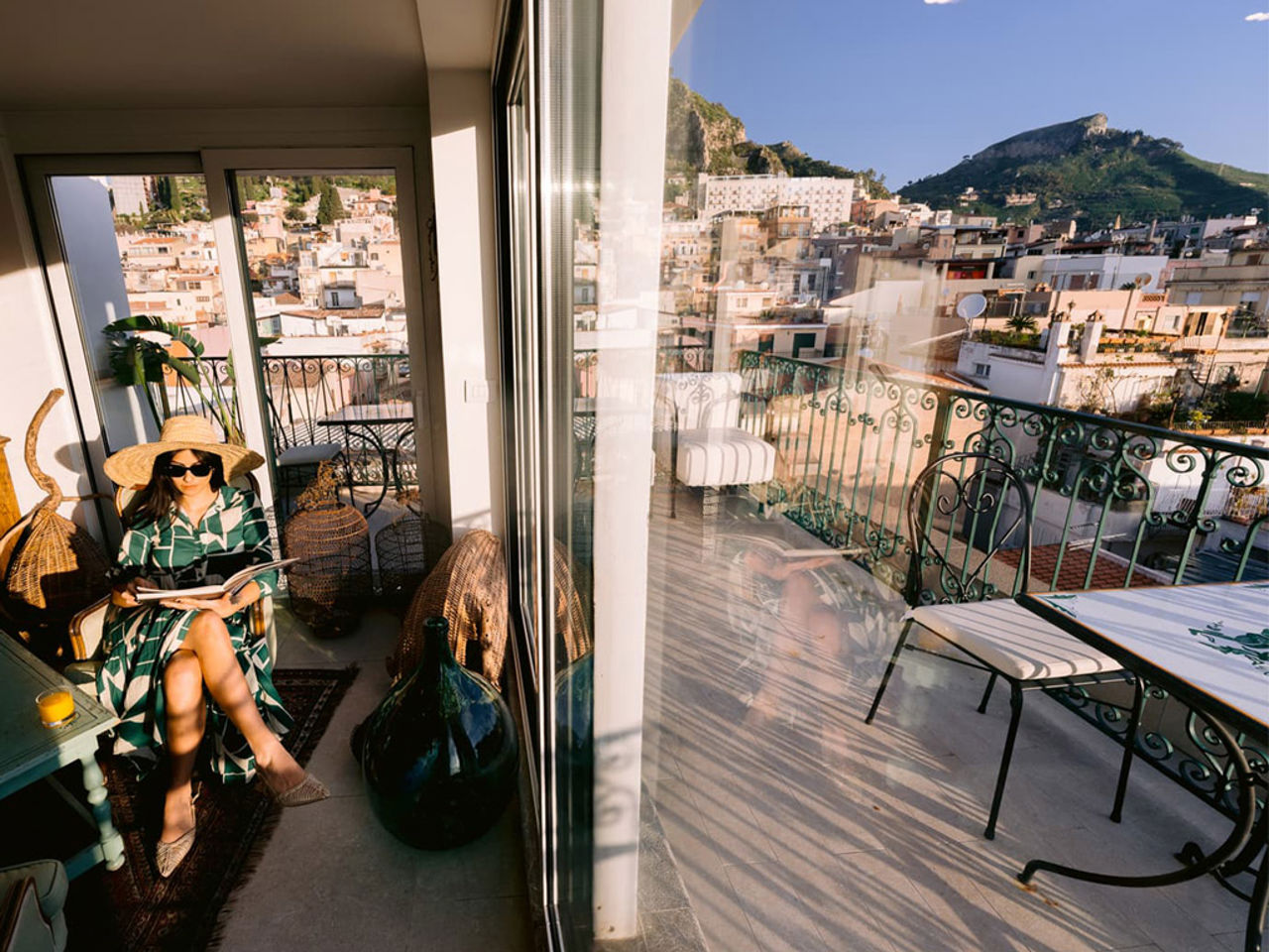 Discover the rooftop at Hotel Villa Paradiso in Taormina, Sicily