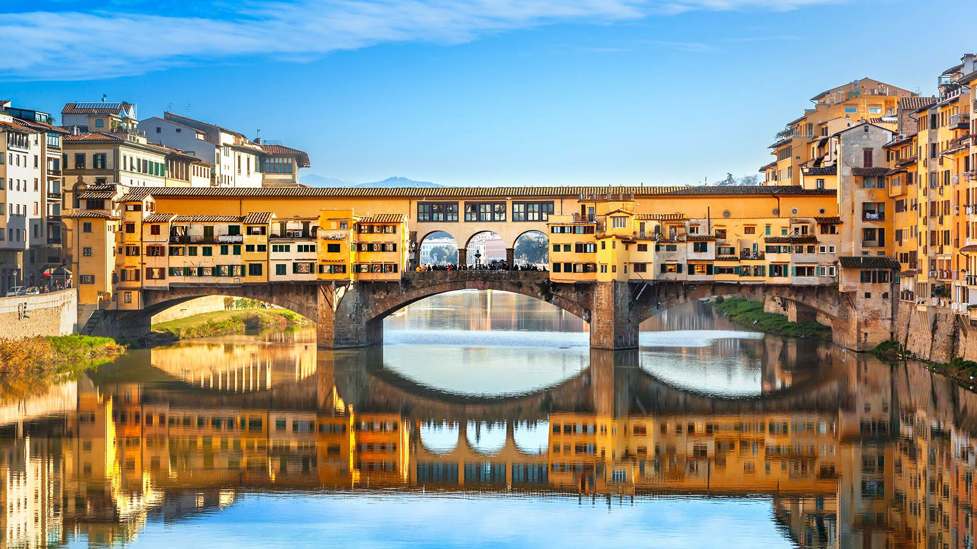 佛羅倫斯老橋夕陽