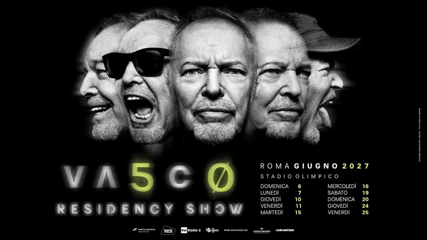 DON’T MISS THE CHANCE TO STAY WITH US FOR THE CONCERTS OF THE YEAR!  - VASCO RESIDENCY SHOW - ROME JUNE 2027