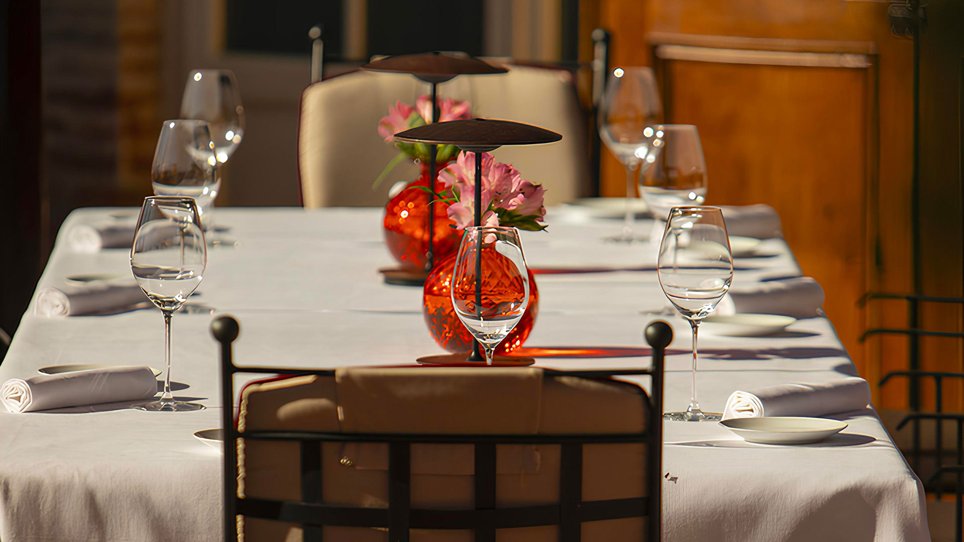 Dettaglio tavolo, Ristorante Poggio Rosso