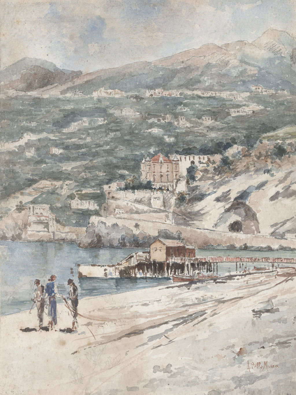 Pescatori sulla spiaggia di Maiori 3