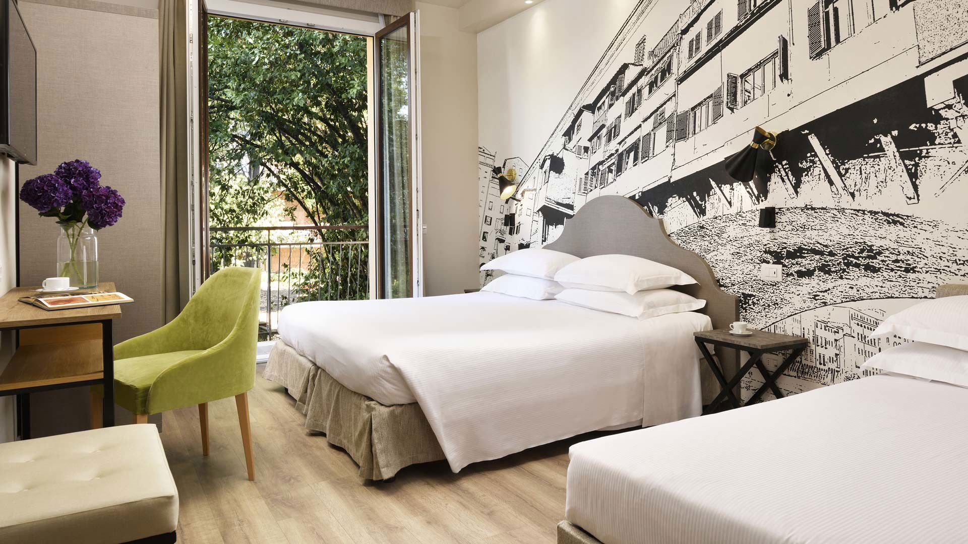Habitaciones comunicadas para familias en Florencia: Family Superior Executive 10 Habitaciones comunicadas para familias en Florencia: Family Superior Executive 10