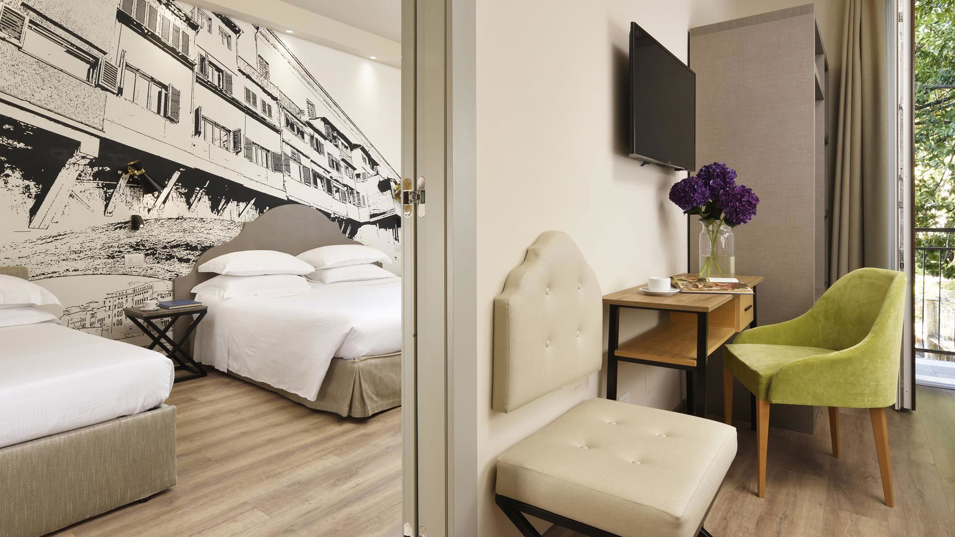 Habitaciones comunicadas para familias en Florencia: Family Superior Executive 12 Habitaciones comunicadas para familias en Florencia: Family Superior Executive 12