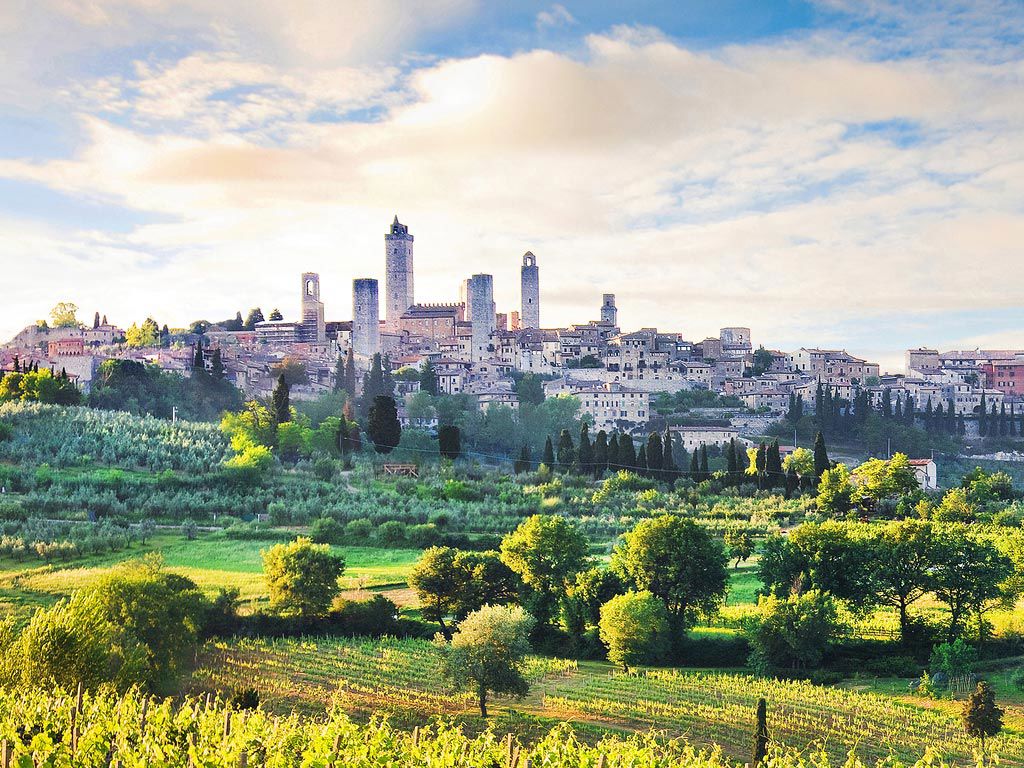 SAN GIMIGNANO, SIENA, MONTERIGGIONI UND CHIANTI