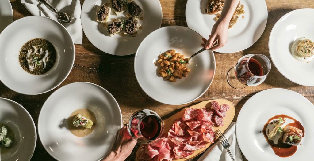 Tuscan Platter and Wine  1