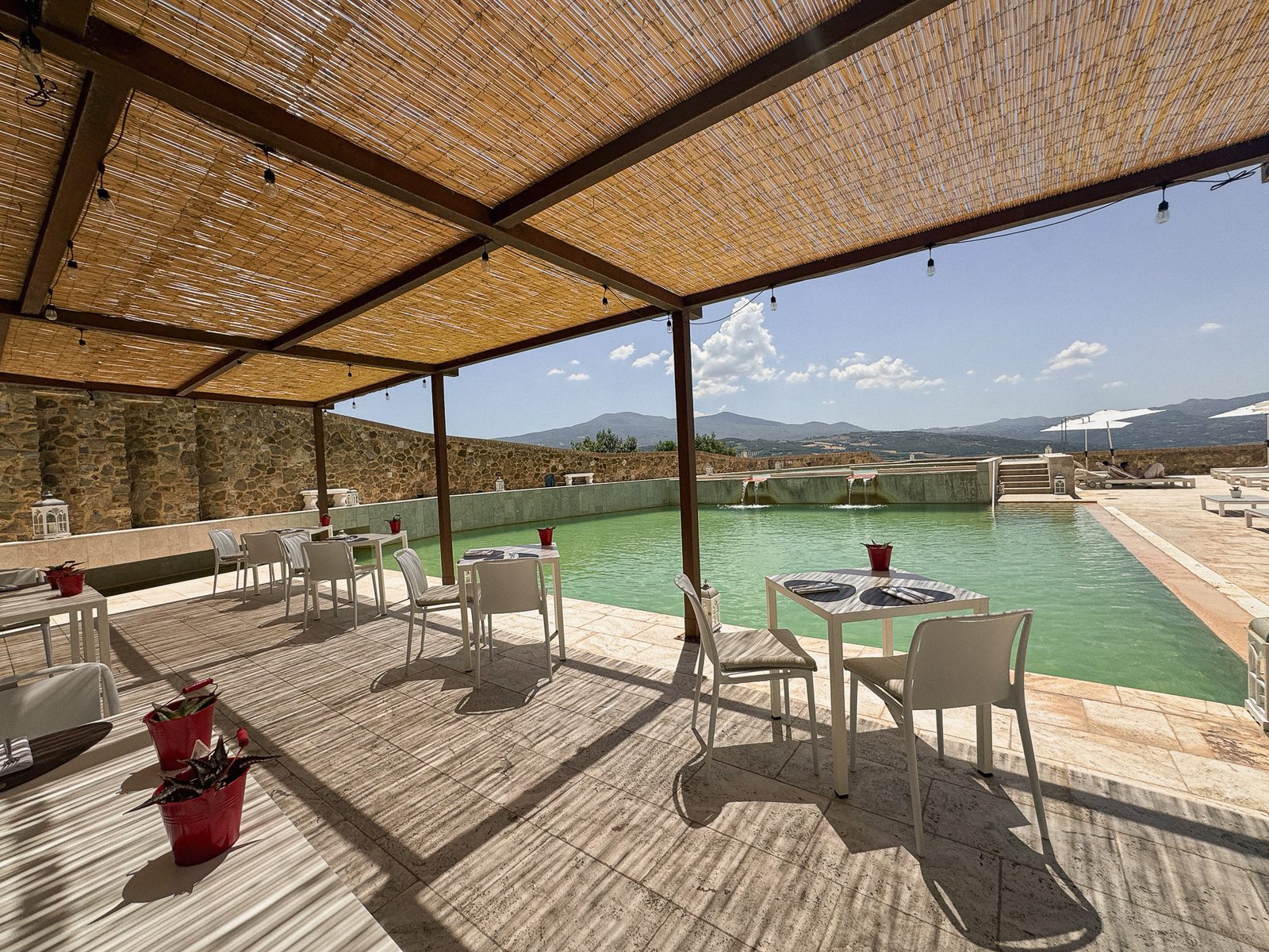 Dolce Vita Pool Restaurant at Castello di Velona